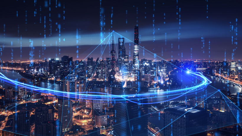 数字城市科技科技感数据数字电子