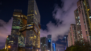 6K高清城市腾讯大厦城市高楼延时摄影视频素材