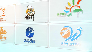 多个品牌LOGO展示AE模板视频素材