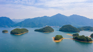 无人机航拍江西九江庐山西海景区视频素材