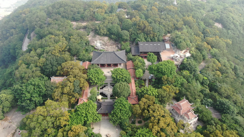 航拍泉州清源山景区云洞岩