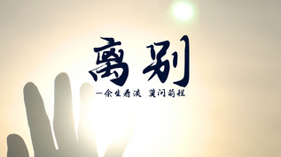 简洁伤感离别主题实拍字幕模板视频模板下载