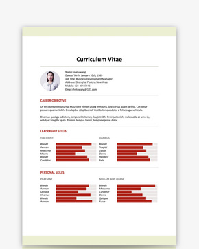 英文个人简历模板word文档