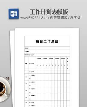 每日工作总结word文档