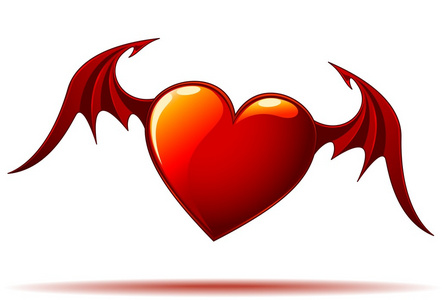 翅膀心图片