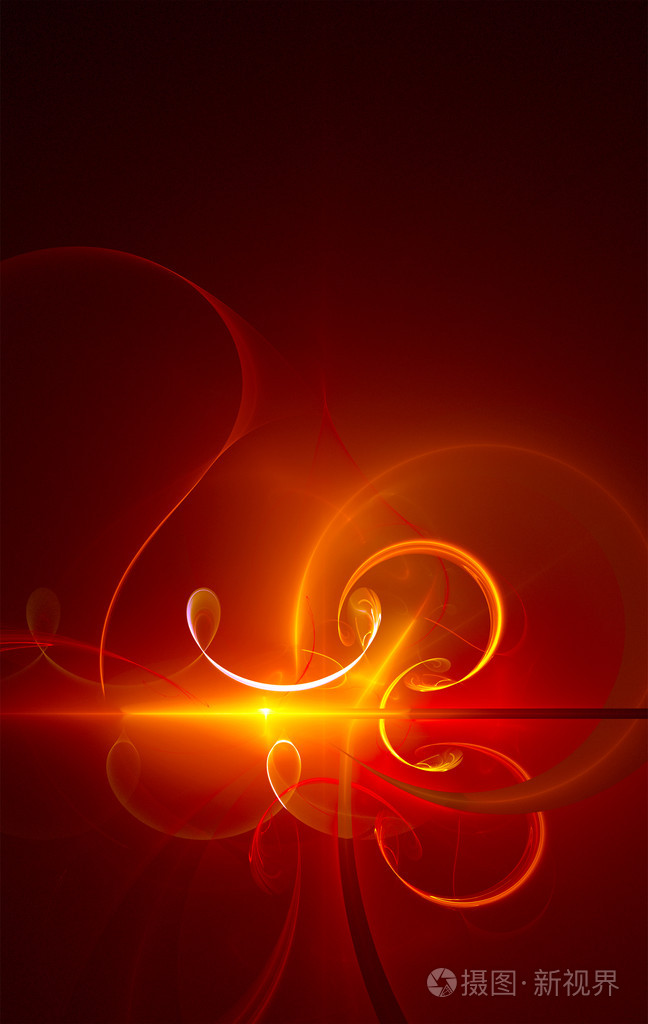 火热的抽象背景-分形