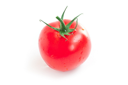 孤立的红番茄