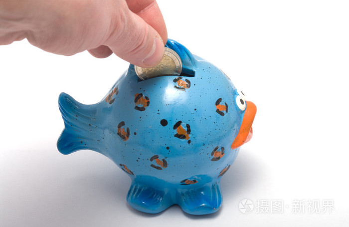 鱼一枚硬币盒