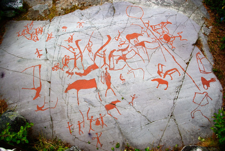古代石刻，alta，挪威