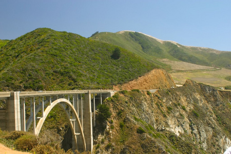 大瑟尔一崎岖的风景如画的旅游胜地，位于美国加利福尼亚州卡门和蒙特雷南部的太平洋沿岸