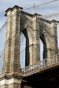 经典的纽约布鲁克林大桥