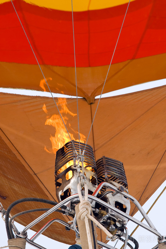 burner on hot air balloon