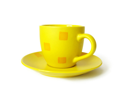 黄色陶瓷杯