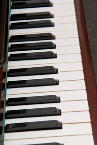 旧钢琴黑白琴键