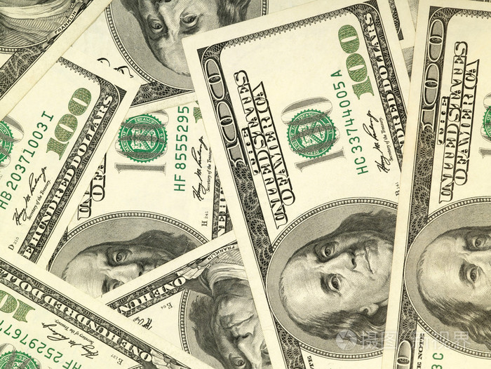 100美元银行的资金背景照片-正版商用图片0026pn-摄图新视界