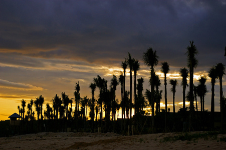 巴厘岛的黄昏