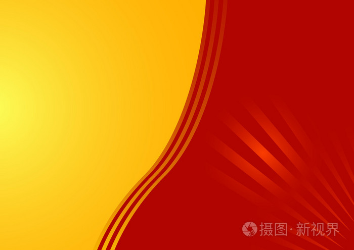 美丽卡在红色和黄色