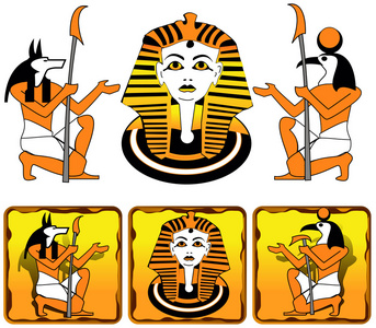 瓷砖古埃及众神图片