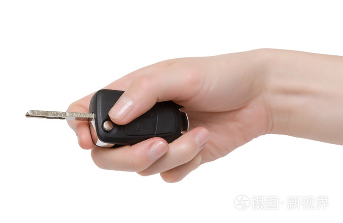 手拿折叠车钥匙