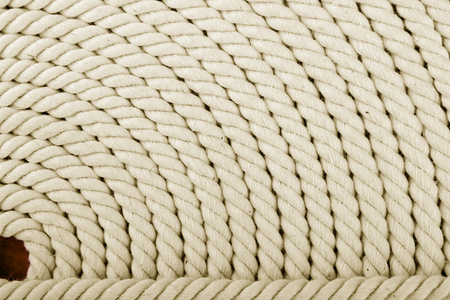 白色卷绳
