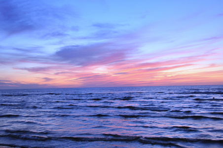 海上日落