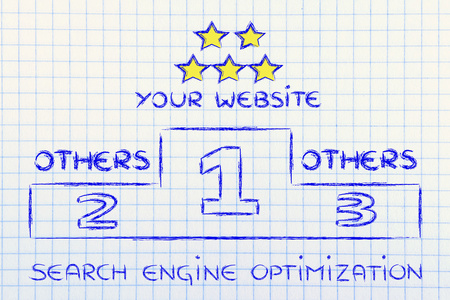 搜索引擎优化，搜索引擎优化登上领奖台图