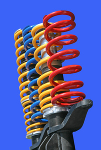 缓冲器 shock absorber的名词复数  防震器 减震器 阻尼器