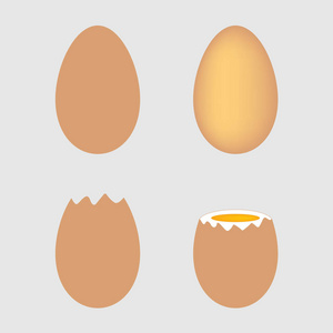 组的鸡蛋矢量图
