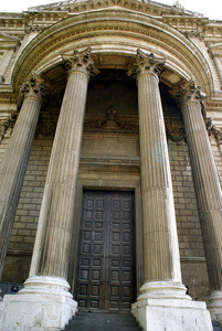 入口，St Paul 大教堂，伦敦，英国