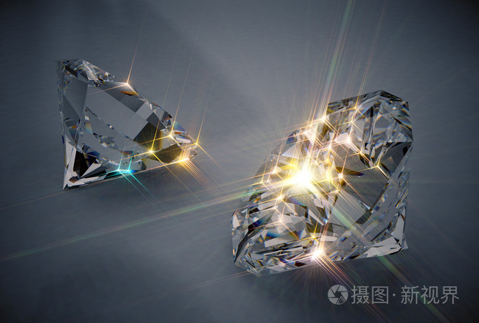 闪闪发光的钻石