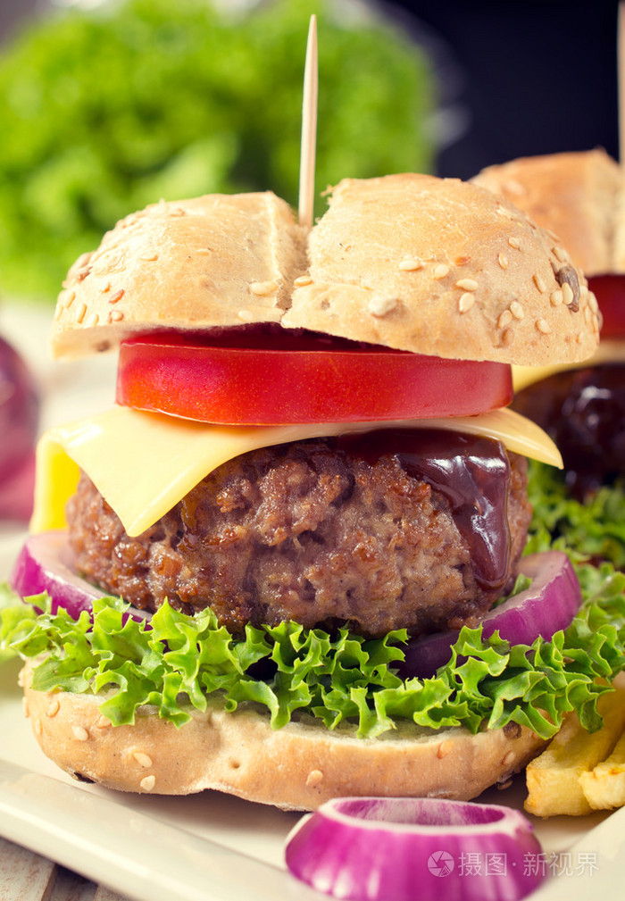 大的美国汉堡包