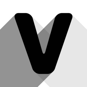 字母 v 标志设计模板元素.矢量.