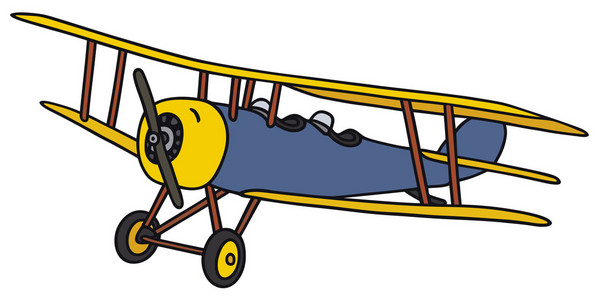 鸡蛋的战斗老式双翼飞机照片