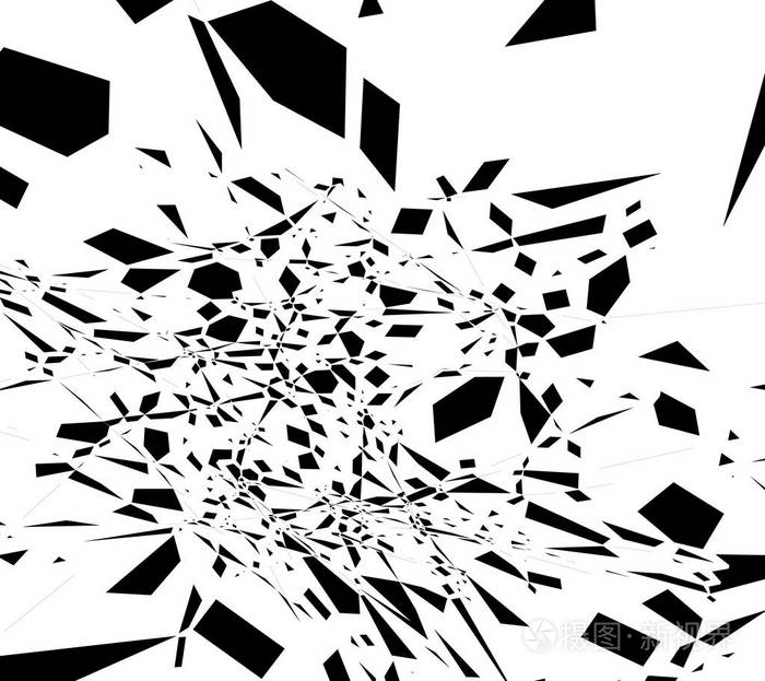 抽象的分散的形状模式