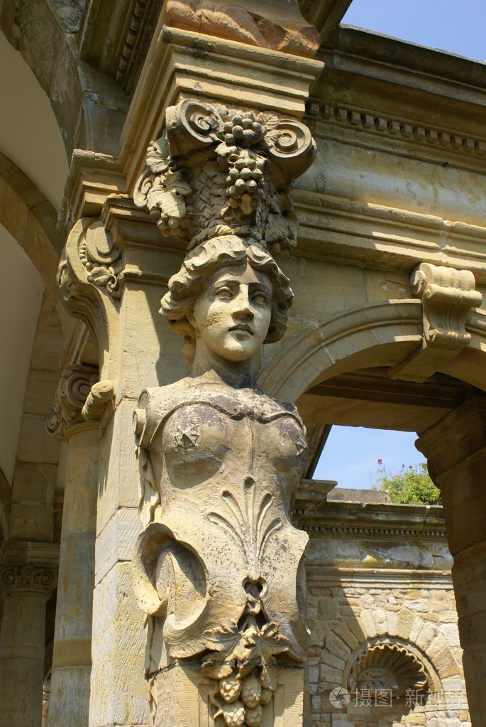 贝罗纳雕像希弗堡花园英格兰，英格兰，英格兰