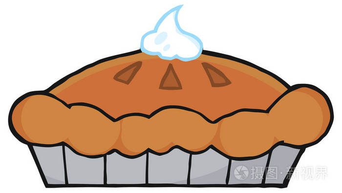 卡通的感恩节馅饼