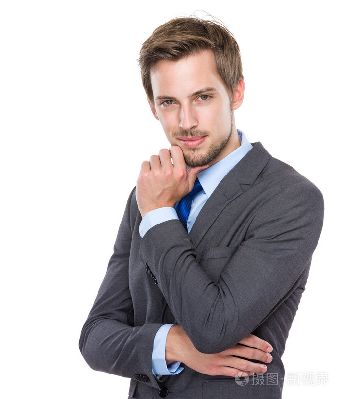 英俊的欧洲商人