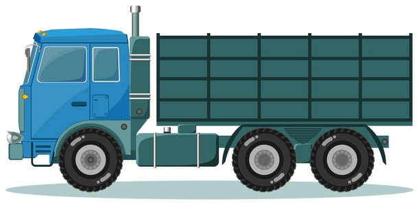 送货卡车。航运 concept.vector 图