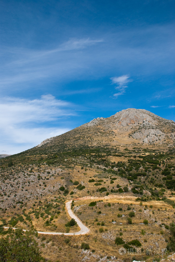 美丽的山山景观