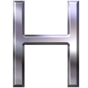 3银字母h