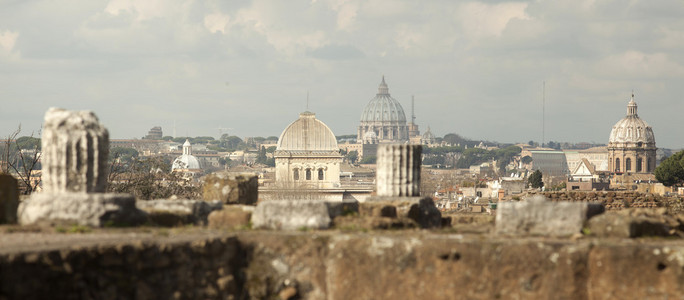 罗马。城市景观。感兴趣的地方。景点