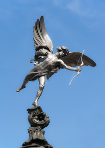 爱神雕像在伦敦皮卡迪利马戏团