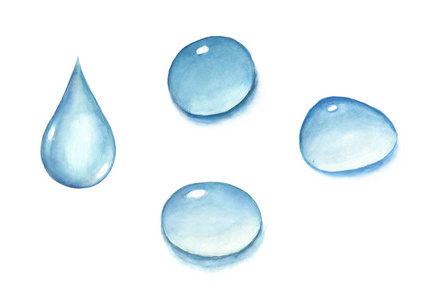 水彩水滴图片-水彩水滴素材-水彩水滴插画-摄图新视界