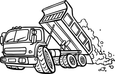 翻斗卡车图片-翻斗卡车素材-翻斗卡车插画-摄图新视界