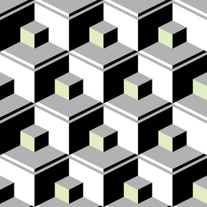 黑色抽象立方体