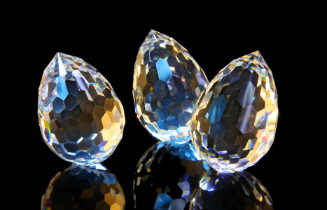 神奇的切割水晶照片