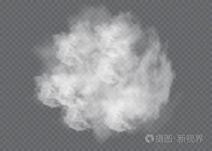 白色矢量云量, 雾或烟雾背景.矢量图