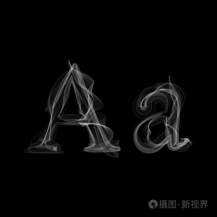 a字母图片黑色背景图片