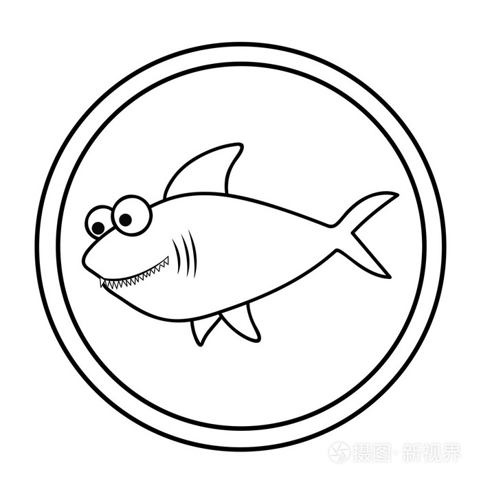 鱼设计插画-正版商用图片0086a4-摄图新视界