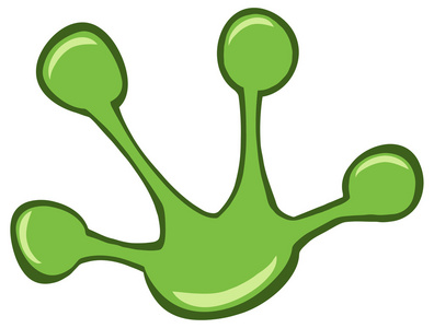 绿色的小青蛙爪子照片